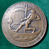 Gergely Szántó: commemorative medal of the folk cultivation of Budapest Székeš capital (1932)