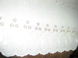 Beautiful vintage ribbon and floral pattern madeira stained glass curtain