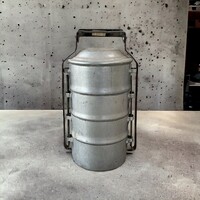 Retro aluminum food barrel