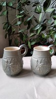 Pair of old Zsolnay jugs {hk 28}
