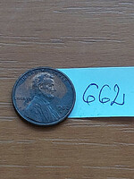 Usa 1 cent 1982 / d, abraham lincoln, copper-zinc 662