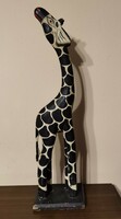 Wooden giraffe statue 61 cm