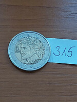 Italy 2 euro 2005 dante Alighieri 315