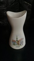 Aquincum porcelán váza Sopron 9 cm