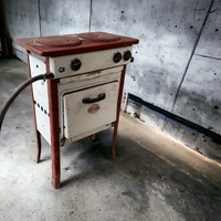 Retro gas cylinder stove, summer kitchen
