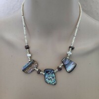 Abalone shell necklace 45.5cm