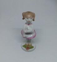 Aquincum porcelain kitty little girl!