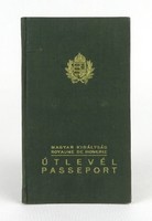 1Q390 Magyar Királyi pecsétes útlevél 1938 üzleti útlevél