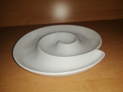 Csiga vonalú porcelán tányér, kínáló - 17,5  cm (2p)