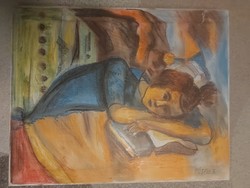 L.Kovács Júlia/Pósfai Júlia/Pósfainé, festmény, olaj, vászon, 40x50 cm