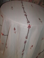 Beautiful embroidered tulip curtain