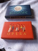 Opera és Budavár szivarkás dobozok talán a 60-as évekből