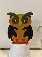 From owl collection owl wooden puzzle wooden puzzle 15 cm