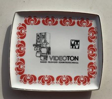 Videoton hóllóháza advertising porcelain bowl