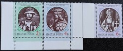 S3908-10s(z) / 1988 Történelmi Arcképcsarnok II. bélyegsor postatiszta ívszéli / ívsarki