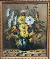 Hungarian painter: flower still life