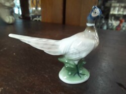 Német,Germany Selb Rosenthal Fácán Mini Porcelán Figura.5.5 cm.