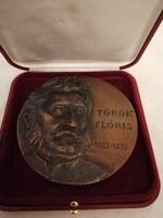 Török Flóris bronz plakett