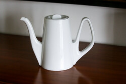 This 1.5 liter teapot is a very pretty piece of form-breaking art deco.