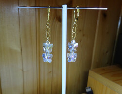 Spectacularly beautiful abs butterfly earrings made using Austrian crystal