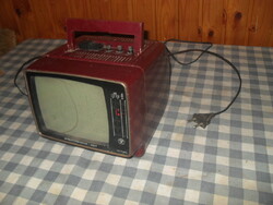 Retro orosz mini TV bordó