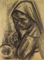 1Q429 Hetényi tibor (1891-1977): nursing mother with child i.