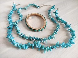 Retro turquoise bijou bracelet and necklace package from the legacy of the photographer 
