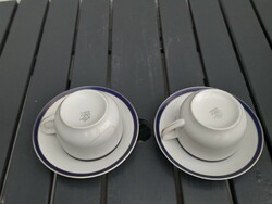 Antik Bavaria 2 személyes teás csésze aljával párban