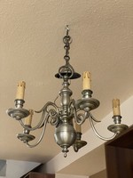 5-branch ceiling lamp with wall arm