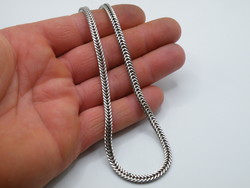 Uk0237 elegant herringbone pattern silver necklace 925
