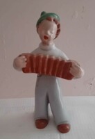Rare Rámer Mária ceramic boy with accordion