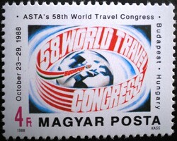 S3935 / 1988 asta world congress stamp postal clerk