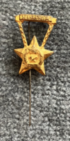 Sztahanovista kitüntetés miniatűr jelvénye 2