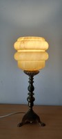 Bauhaus réz asztali lámpa ALKUDHATÓ Art deco design antik