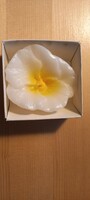 Virág alakú gyertya dobozban