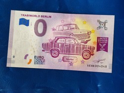 Germany 0 euro 2020 trabiworld berlin! Trabant! Ouch! Rare commemorative coin!