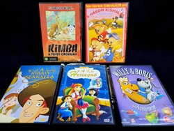 5 db gyermek mesefilm, rajzfilm eredeti DVD lemezen