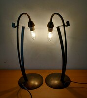 Bronz asztali lámpa párban ALKUDHATÓ  Art eeco design