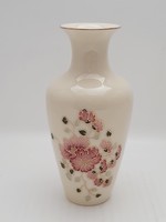 Zsolnay virágmintás váza, 16,5 cm