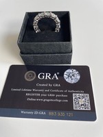 New! Beautiful moissanite diamond circle ring size 8