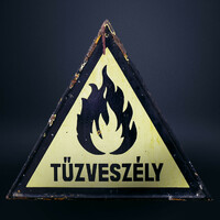 Fire hazard - warning sign