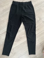 Calzedonia női leggings, fekete pamut nadrág, necc csillag betétekkel M