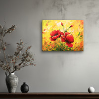 Red edit: bright poppies 40x30 cm