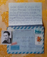Kömpőczi's letter to the painter Endre Balogh + photo