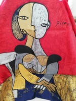 Silk scarf with Picasso pattern