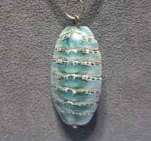 Kabóca ( Cicada) medál trikolor ezüst láncon - 45 cm