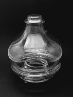 Régi légyfogó üveg, 2 részes, 17 cm