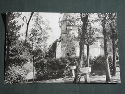 Postcard, Balatonszemes, holiday owl castle, panorama detail