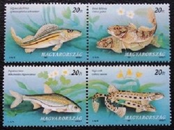 S4402-3c2 / 1997 Védett Hazai halak bélyegsor postatiszta párokban