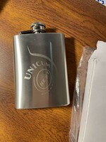 Zwack Unicum flaska, lapos üveg  új!!